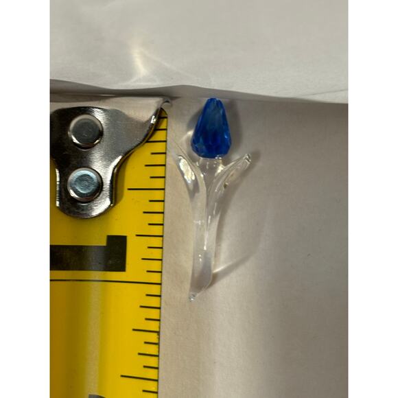 Swarovski SCS Crystal Miniature Tulip Flower 8 Flowers on Silver Tone Tray 2004 - Picture 5 of 6